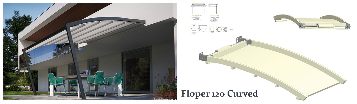 Pergola Floper 120 Curved